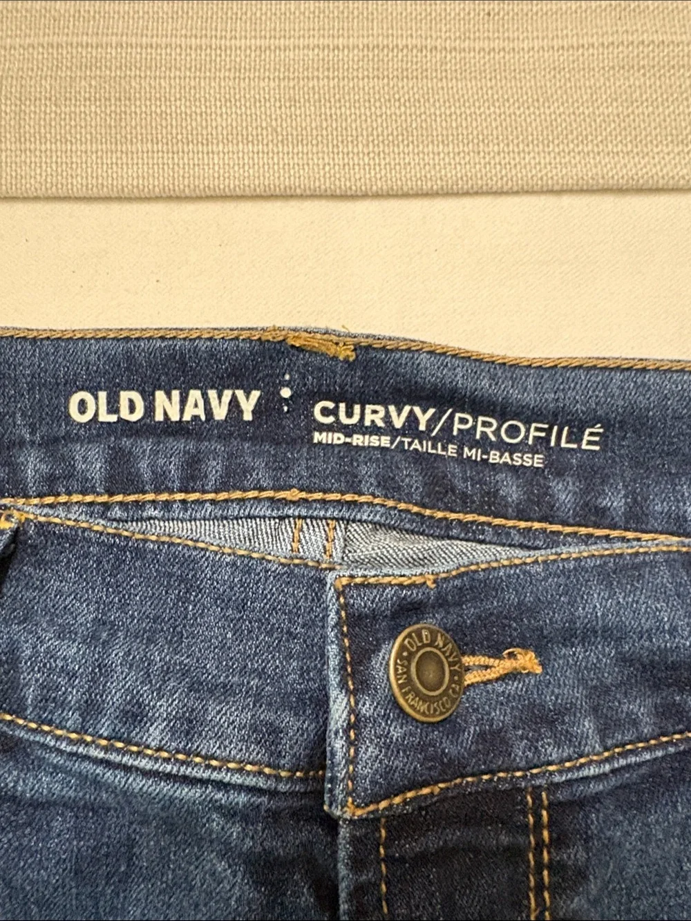 Old Navy Straight Leg Dark Blue Jeans